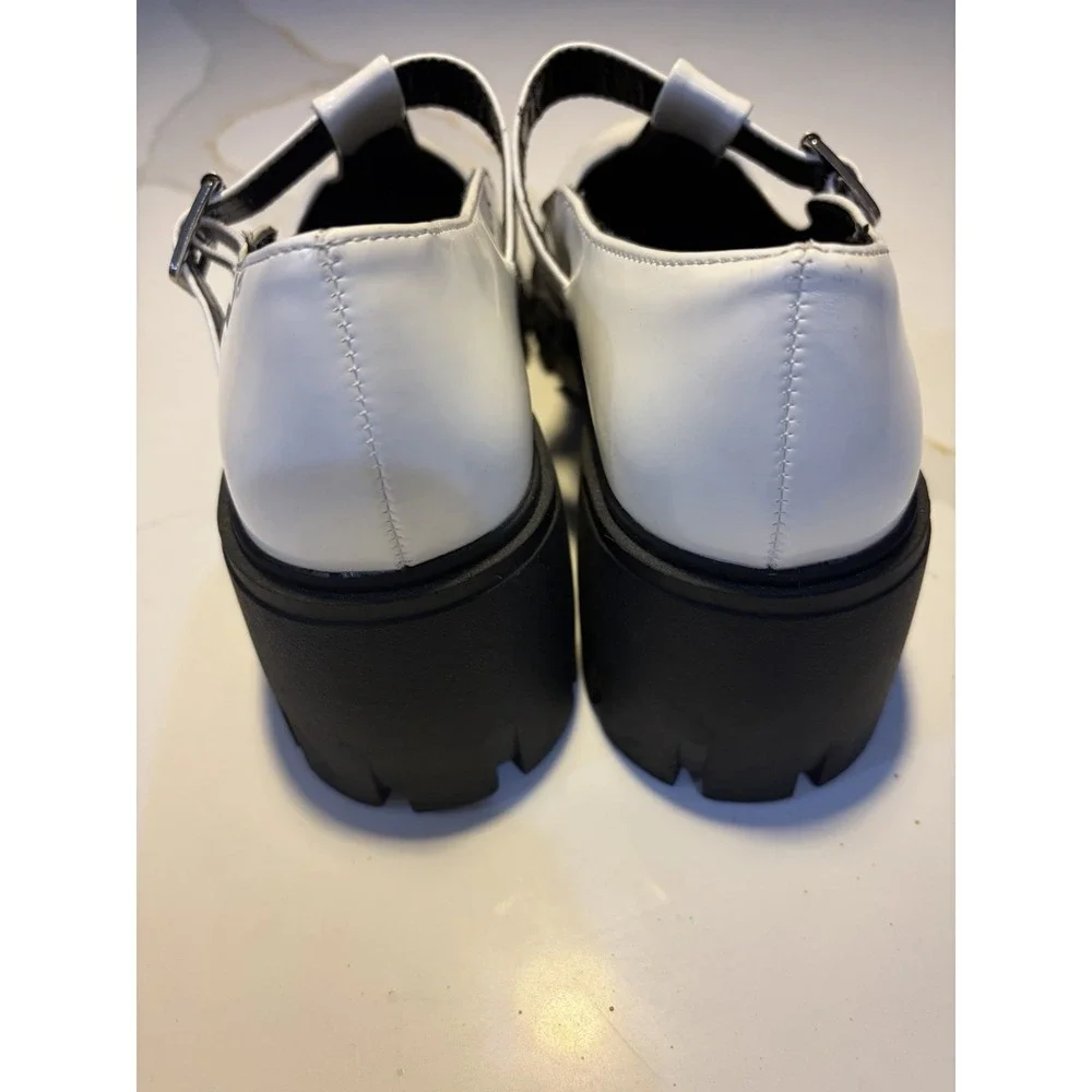 Madden Girl Haddie White Platform Mary Jane Shoes Women's Size 10 NWOB